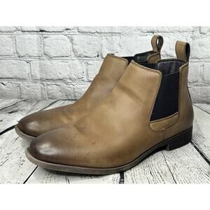 Jousen Milan Mens Chelsea Leather Lightweight Chukka Ankle Boots Size 10 BS22001